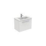 Ideal Standard i.life S 60cm Compact Wall Vanity Unit, 1 Drawer, Matt White