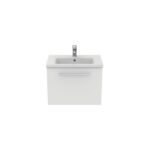 Ideal Standard i.life S 60cm Compact Wall Vanity Unit, 1 Drawer, Matt White