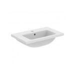 Ideal Standard i.Life S 600mm Wall Unit & Basin, Matt White,  Black Handle