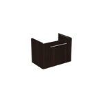 Ideal Standard i.life S 60cm Compact Wall Vanity Unit, 1 Drawer, Coffee Oak