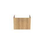 Ideal Standard i.life S 60cm Compact Wall Vanity Unit, 1 Drawer, Natural Oak