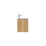 Ideal Standard i.life S 60cm Compact Wall Vanity Unit, 1 Drawer, Natural Oak