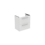 Ideal Standard i.life S 60cm Compact Wall Vanity Unit, 2 Drawers, Matt White