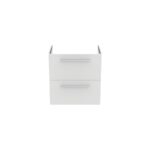 Ideal Standard i.life S 60cm Compact Wall Vanity Unit, 2 Drawers, Matt White