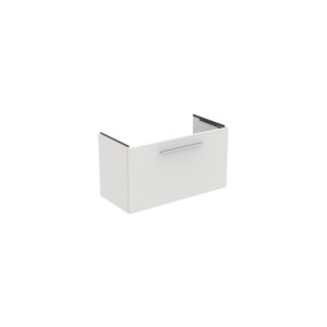 Ideal Standard i.life S 80cm Compact Wall Vanity Unit, 1 Drawer, Matt White