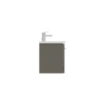 Ideal Standard i.life S 80cm Compact Wall Vanity Unit, 1 Drawer, Matt Quartz