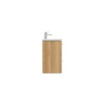 Ideal Standard i.life S 80cm Compact Wall Vanity Unit, 2 Drawers, Natural Oak