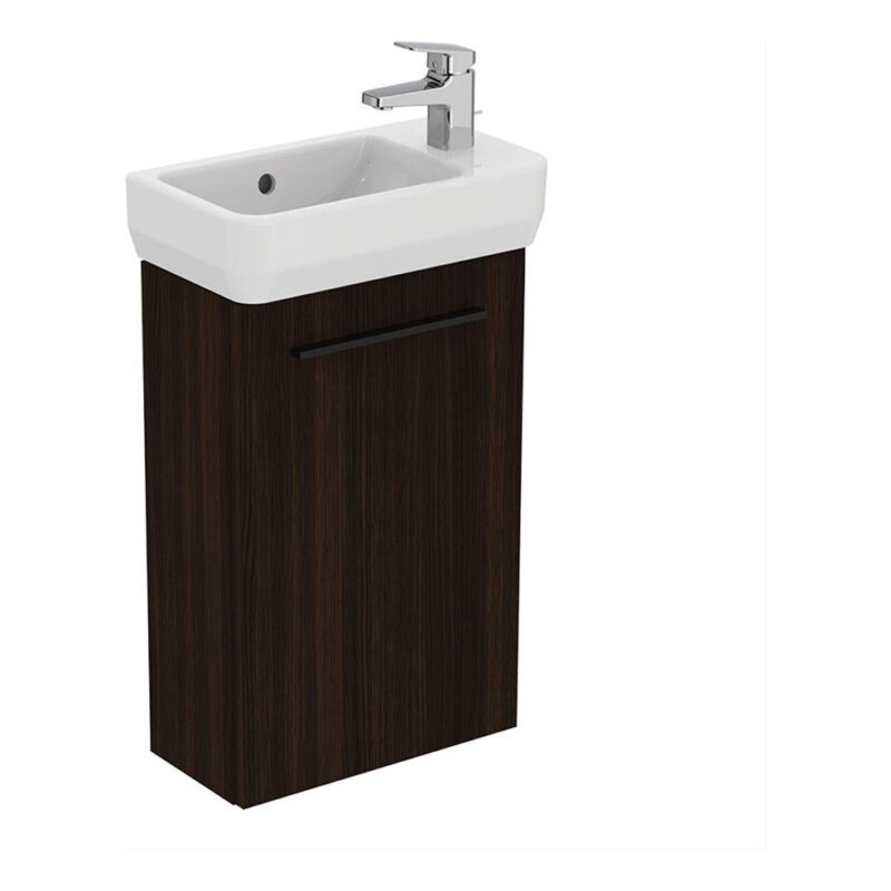 Ideal Standard i.life S Wall Guest Basin Unit 410mm 1 Door Coffee Oak Ideal Standard i.life S Wall Guest Basin Unit 410mm 1 Door Coffee Oak