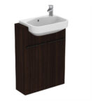 Ideal Standard i.life S Semi-Countertop Basin Unit 600mm 2 Doors Coffee Oak