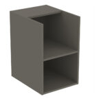 Ideal Standard i.life B Side Unit for Worktops 400mm 2 Shelves Matt Quartz Grey