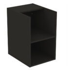 Ideal Standard i.life B Side Unit for Worktops 400mm 2 Shelves Matt Carbon Grey