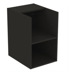 Ideal Standard i.life B Side Unit for Worktops 400mm 2 Shelves Matt Carbon Grey