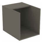 Ideal Standard i.life B Side Unit for Worktops 400mm 1 Shelf Matt Quartz Grey