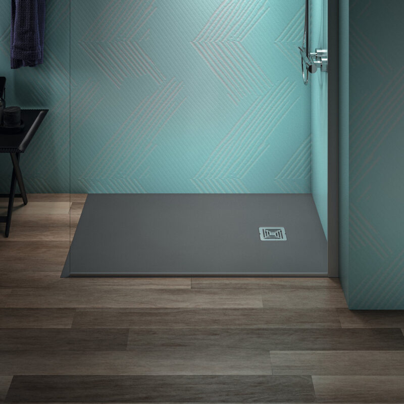 Ideal Standard Ultra Flat S+ 1200 x 800mm Grey Rectangular Shower Tray