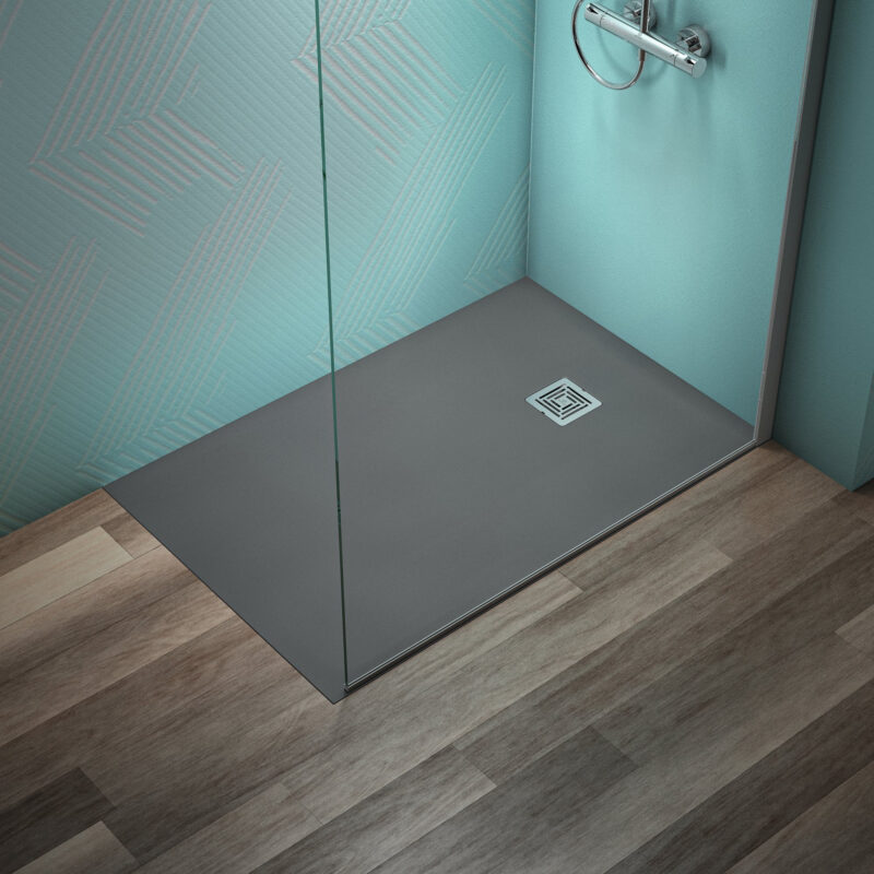 Ideal Standard Ultra Flat S+ 1200 x 800mm Grey Rectangular Shower Tray