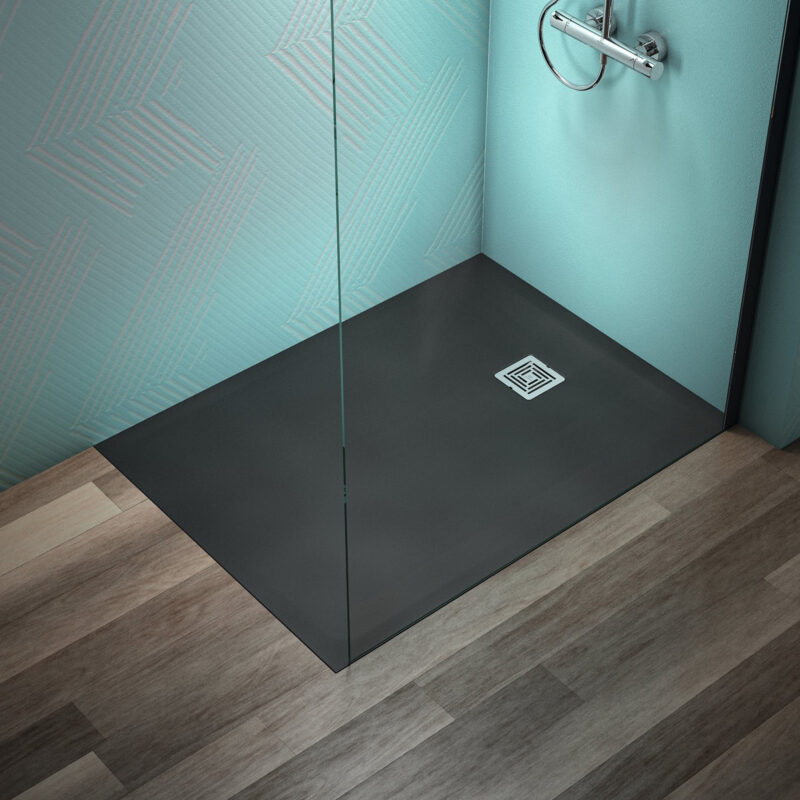 Ideal Standard Ultra Flat S+ 1200 x 900mm Black Rectangular Shower Tray