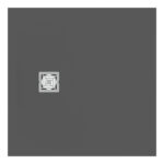 Ideal Standard Ultra Flat S+ 900 x 900mm Grey Square Shower Tray