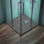 Ideal Standard Ultra Flat S+ 900 x 900mm Grey Square Shower Tray