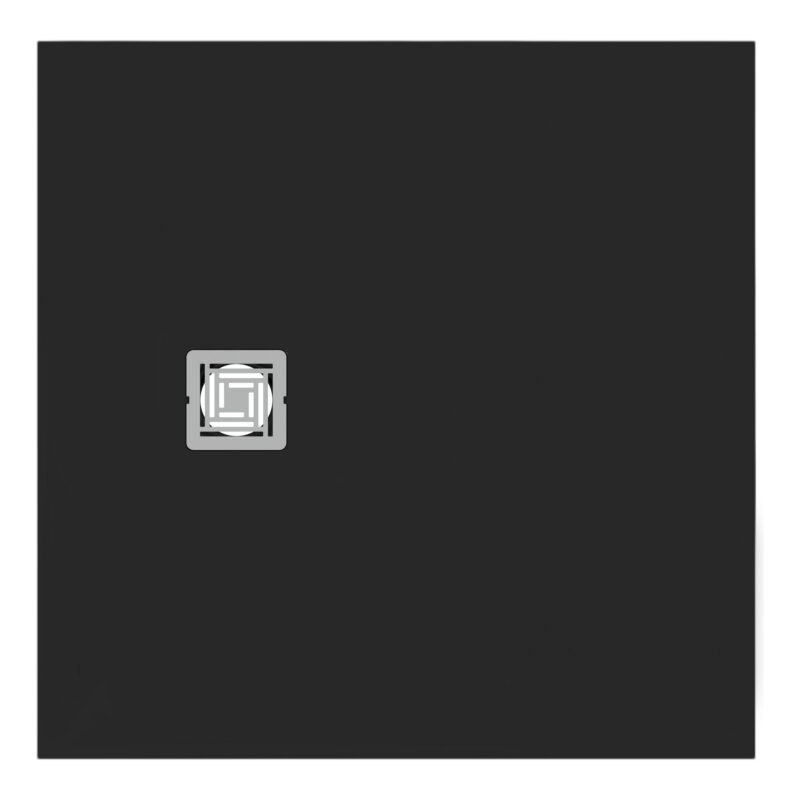 Ideal Standard Ultra Flat S+ 900 x 900mm Black Square Shower Tray