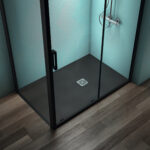 Ideal Standard Ultra Flat S+ 1400 x 900mm Black Rectangular Shower Tray