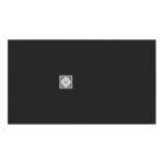 Ideal Standard Ultra Flat S+ 1400 x 800mm Black Rectangular Shower Tray