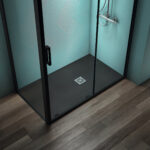 Ideal Standard Ultra Flat S+ 1400 x 800mm Black Rectangular Shower Tray