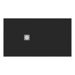 Ideal Standard Ultra Flat S+ 1600 x 900mm Black Rectangular Shower Tray