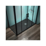 Ideal Standard Ultra Flat S+ 1600 x 900mm Black Rectangular Shower Tray