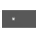 Ideal Standard Ultra Flat S+ 1600 x 800mm Grey Rectangular Shower Tray