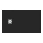 Ideal Standard Ultra Flat S+ 1200 x 700mm Black Rectangular Shower Tray