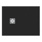 Ideal Standard Ultra Flat S+ 900 x 700mm Black Rectangular Shower Tray
