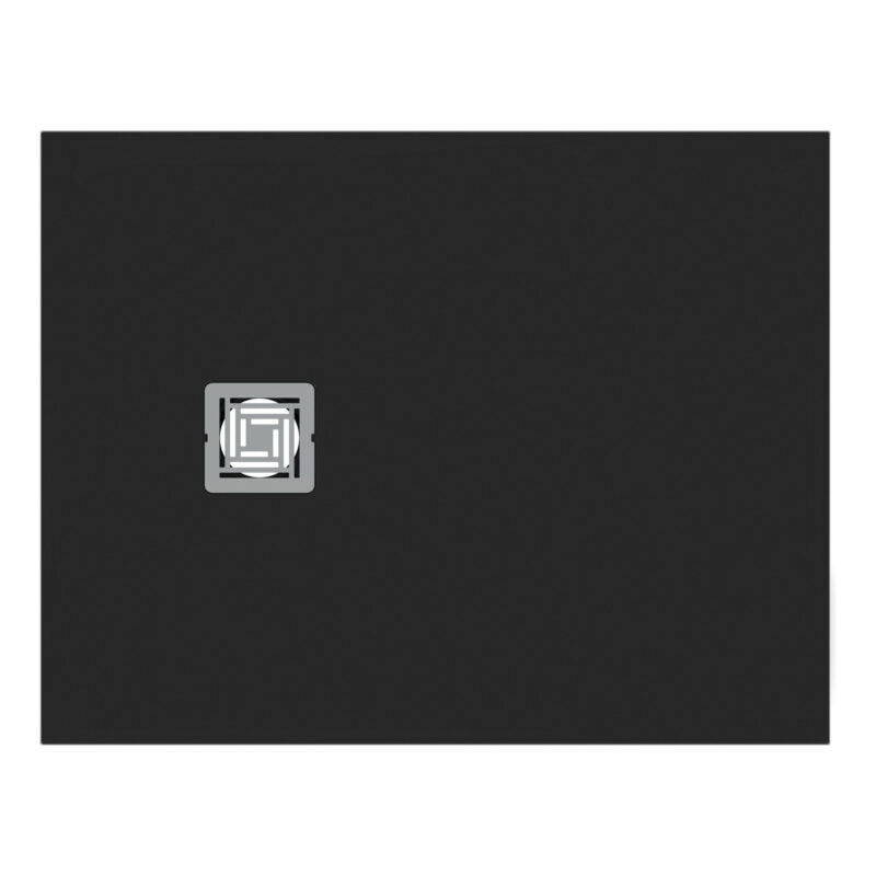 Ideal Standard Ultra Flat S+ 900 x 700mm Black Rectangular Shower Tray