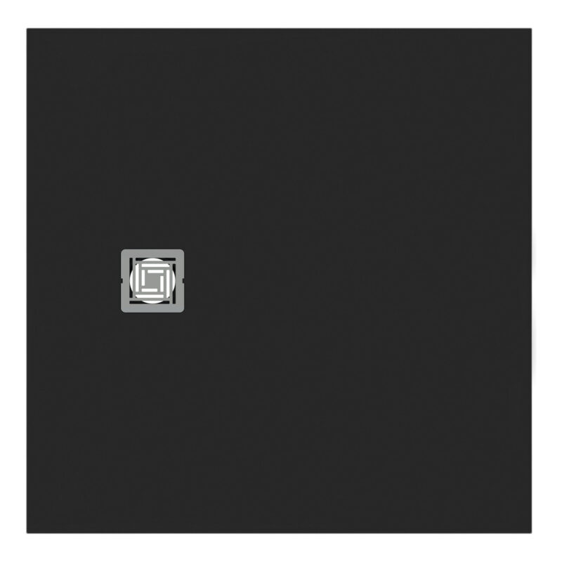 Ideal Standard Ultra Flat S+ 1000 x 1000mm Black Square Shower Tray
