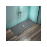 Ideal Standard Ultra Flat S+ 1700 x 800mm Grey Rectangular Shower Tray