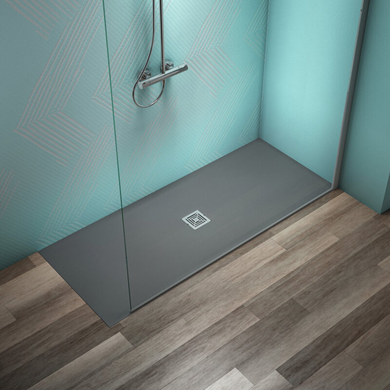Ideal Standard Ultra Flat S+ 1700 x 700mm Grey Rectangular Shower Tray