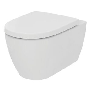 Ideal Standard i.Life O Rimless Wall Hung Toilet with Wrapover Seat