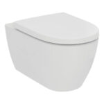 Ideal Standard i.Life O Rimless Wall Hung Toilet with Soft Close Wrapover Seat