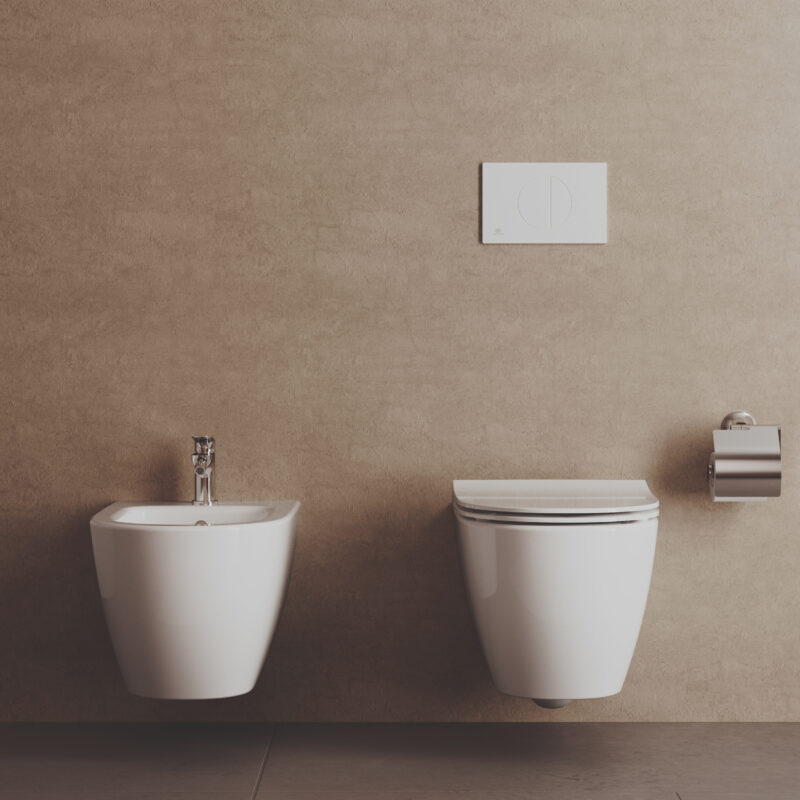 Ideal Standard i.Life O Rimless Wall Hung Toilet with Soft Close Slim Seat