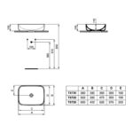 Ideal Standard i.life B Vessel Basin 500 x 380mm
