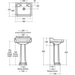 Ideal Standard Waverley Classic 56cm Washbasin 2 Tapholes U4701