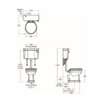 Ideal Standard Waverley Classic High/Low Level Bowl U4703