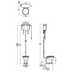 Ideal Standard Waverley High Level Toilet Pack with Standard Seat