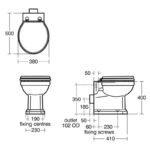 Ideal Standard Waverley Back to Wall Toilet & Standard Close Seat