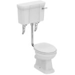 Ideal Standard Waverley Low Level Cistern with Flushpipe U4714