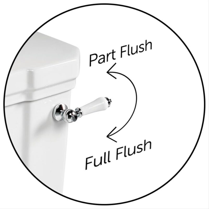 Ideal Standard Waverley Low Level Cistern with Flushpipe U4714