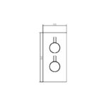 Imex Arco Single Outlet Two Handle Thermostatic Concealed Valve