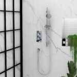 Imex Arco Single Outlet Concealed Shower Valve & Slide Rail Kit Pack