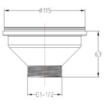 Imex Basket Strainer Waste Chrome