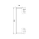 Imex Bloque 300mm Towel Bar
