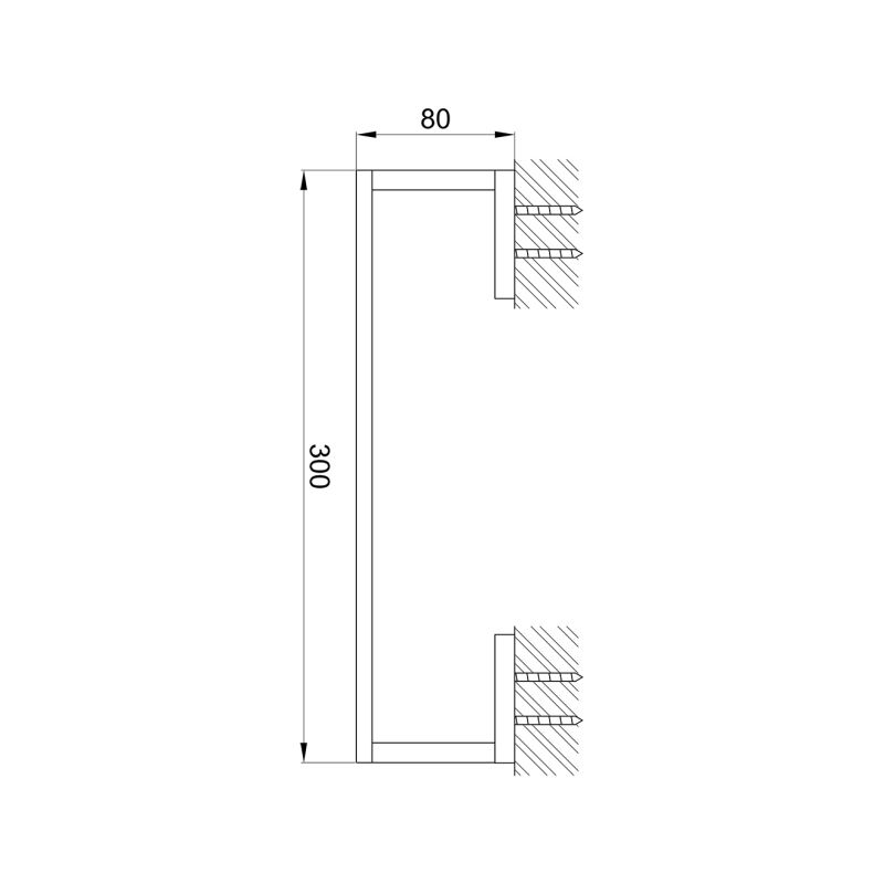Imex Bloque 300mm Towel Bar